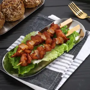 Stainless Steel Oval Serving Trays Set 12 S916b7707b0a748bb93941e4e44c00631i