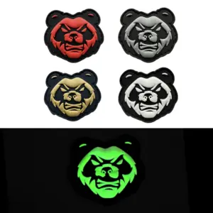 Raging Panda PVC Patch Set - 4 Designs