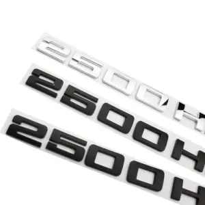 Chrome Black 2500 HD Decal for GMC Trucks 11 S9193628fe523437a8b2100934f3444dem
