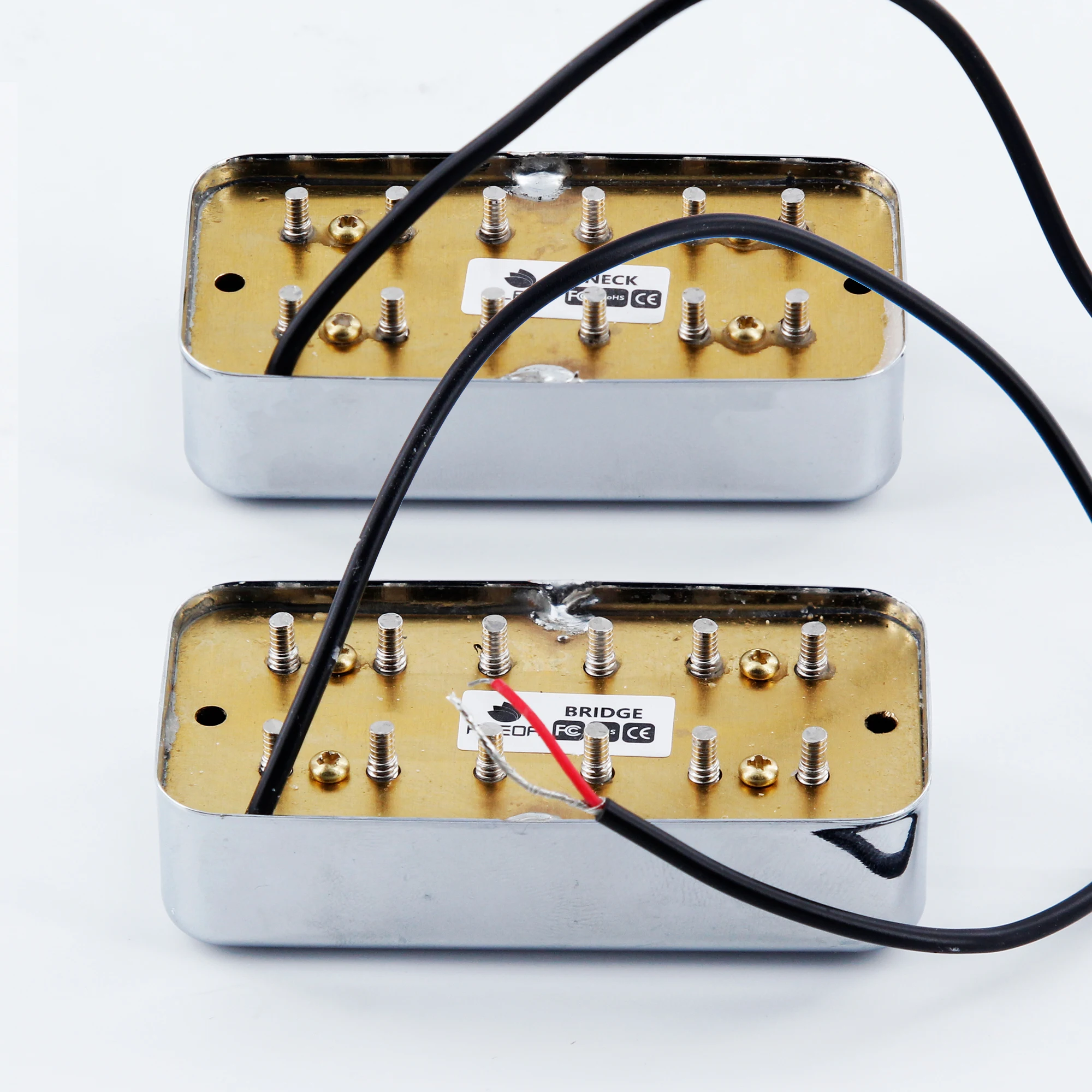 Gold and Chrome Humbuckers for FT-Style Guitars 5 Gold and Chrome Humbuckers for FT-Style Guitars - Image 5