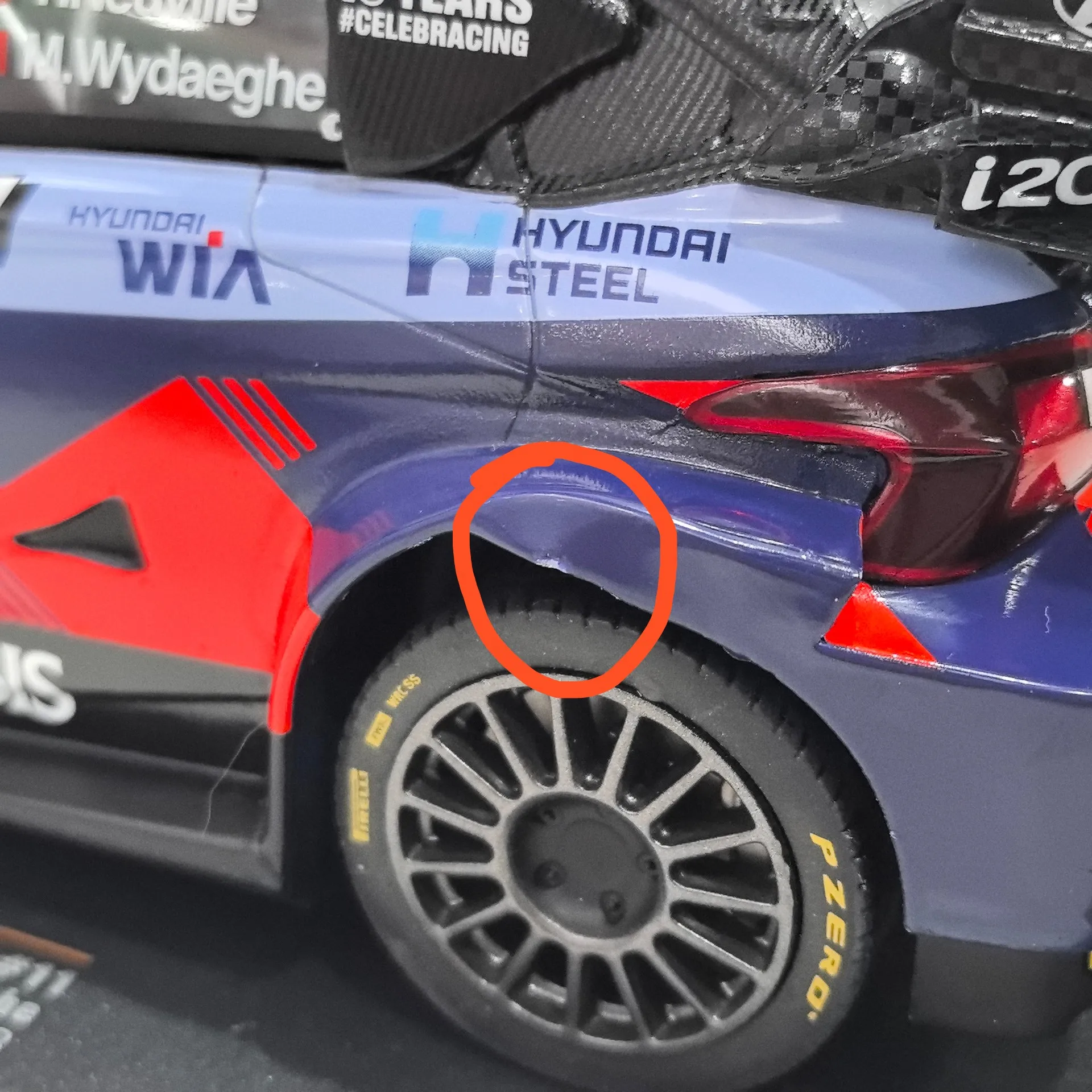 Flawed 1:18 Hyundai I20 N WRC #11 Diecast Model 6 Flawed 1:18 Hyundai I20 N WRC #11 Diecast Model - Image 6