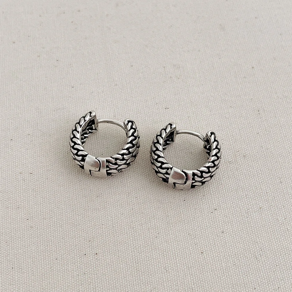 Vintage Geometric Hoop Earrings for Women 5 Vintage Geometric Hoop Earrings for Women - Image 5