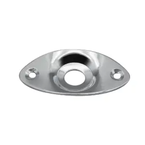 Oval Metal Guitar Jack Plate for Electric Guitars 9 S91bfa407dae0433c9f146aa743e8bae4L