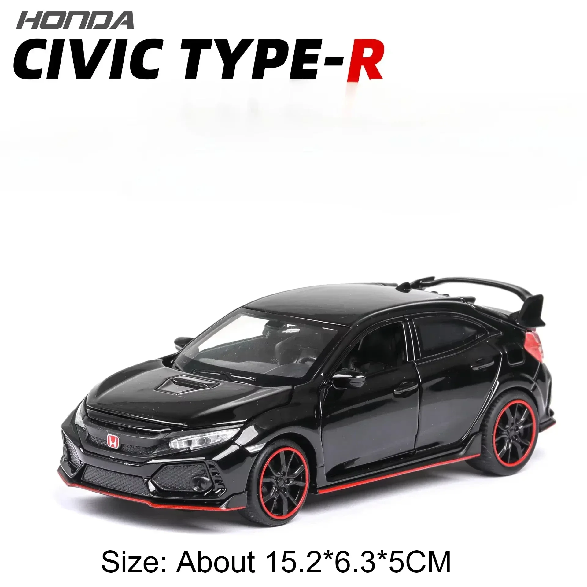 White 1:32 Honda Civic Type-R Diecast Model 10 White 1:32 Honda Civic Type-R Diecast Model - Image 10