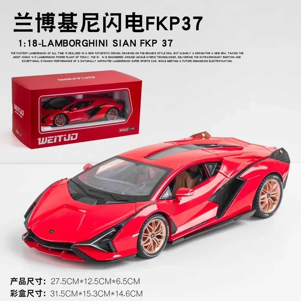 1:18 Lamborghini SIAN FKP 37 Diecast Model 9 1:18 Lamborghini SIAN FKP 37 Diecast Model - Image 9