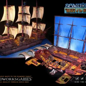 Detailed Pirate Ship Paper Model Kit 8 S920f4509c7564cdf8f8fde475021231bP