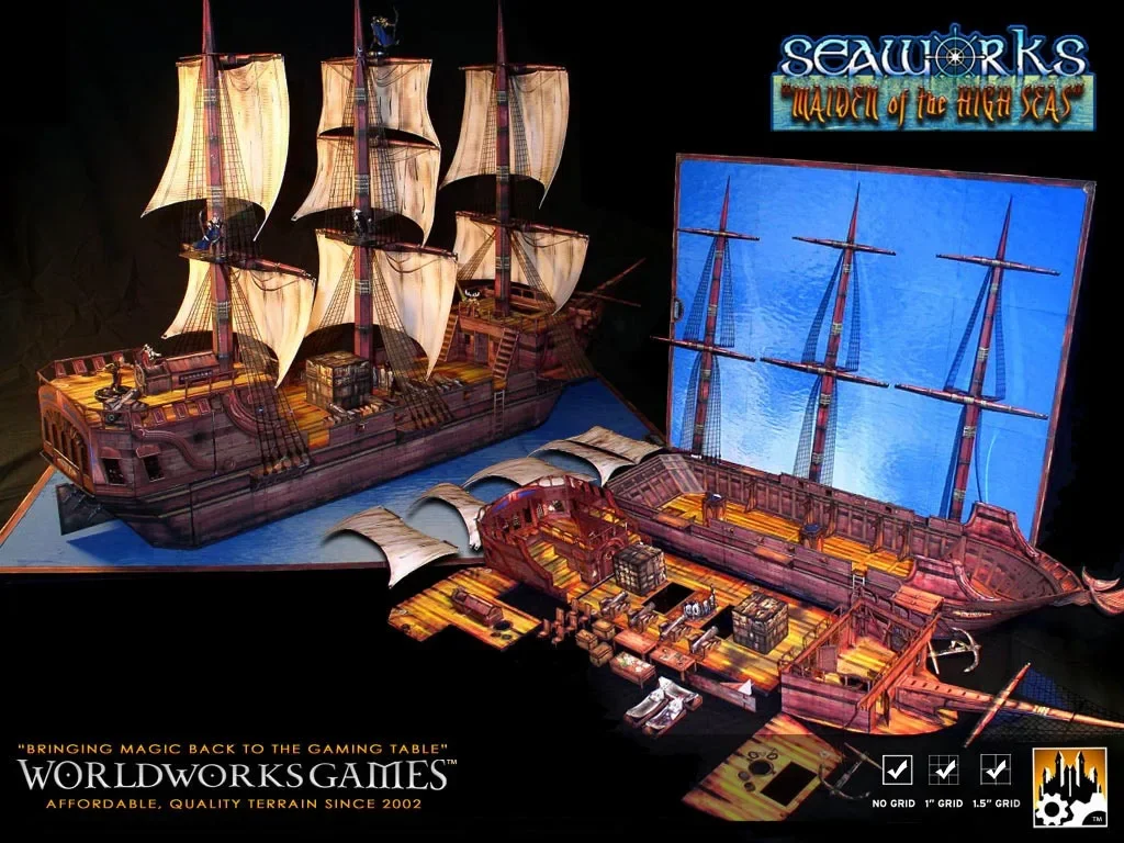 Detailed Pirate Ship Paper Model Kit 3 Detailed Pirate Ship Paper Model Kit - Image 3