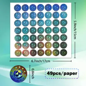 High-Security Iridescent Tamper-Proof Sticker Set 10 S923461e5bc7d488bbf41eea2f978dd2dG