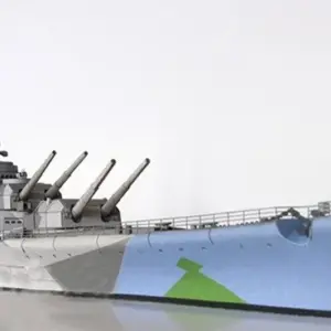 H-39 Battleship Paper Model 1/400 Scale 7 S9246d3ee27b4452aa43529b595f21723J