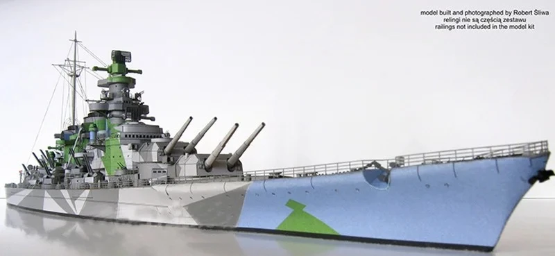 H-39 Battleship Paper Model 1/400 Scale 2 H-39 Battleship Paper Model 1/400 Scale - Image 2