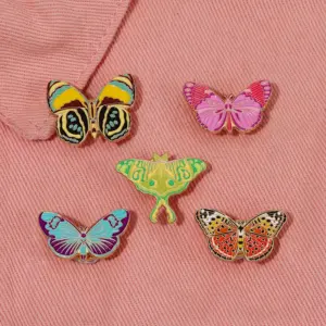 Colorful Butterfly & Moth Enamel Pin Collection 14 S92799a16a81e4976adb18e27cc73c187e