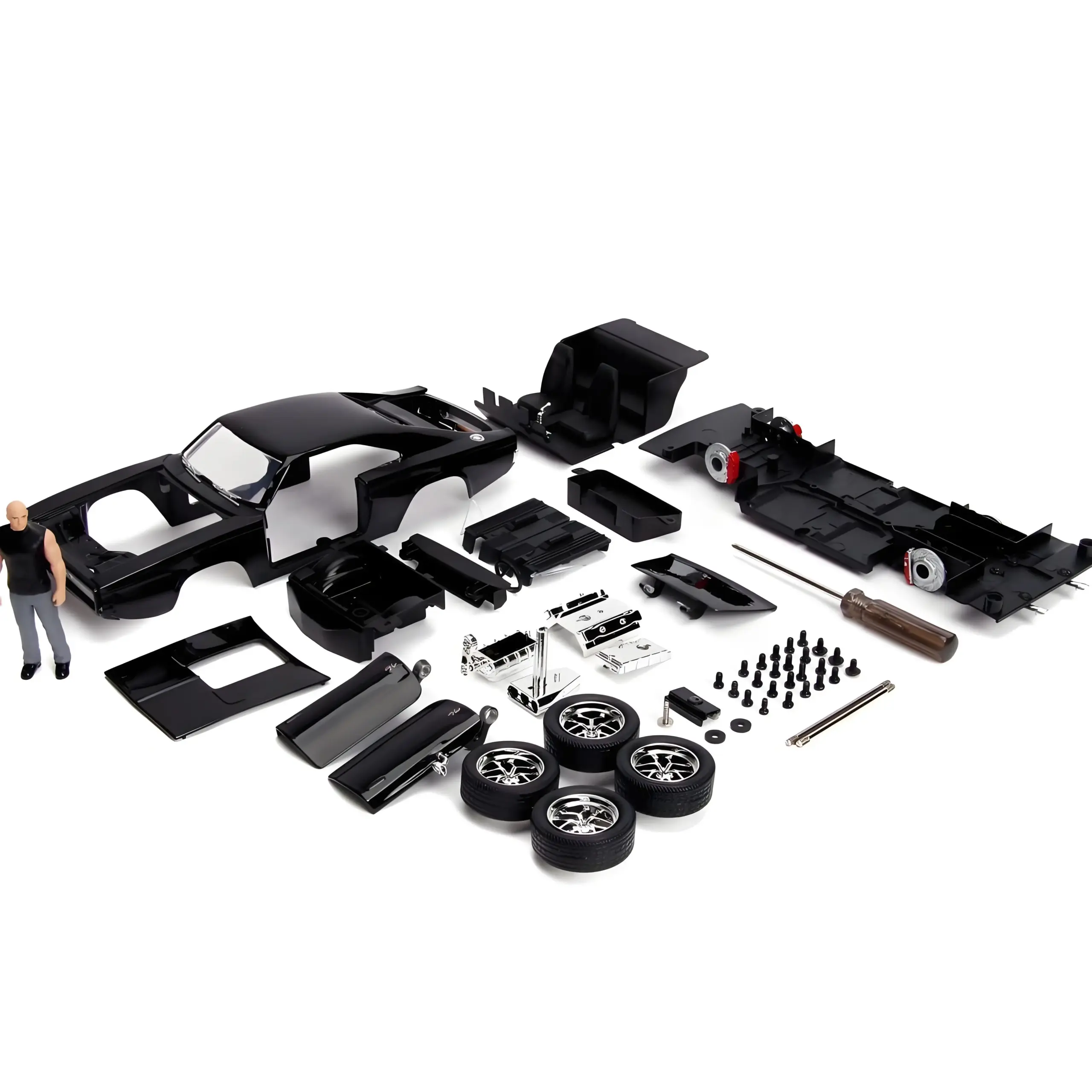 Black Dodge Charger R/T Diecast Model 1:24 Scale 3 Black Dodge Charger R/T Diecast Model 1:24 Scale - Image 3