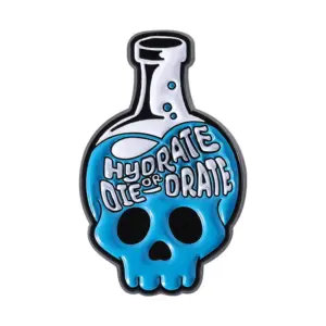 Skull Series Brooch with Hydration Message 15 S9281762dbe2c4095b29c408265e0c6f8g