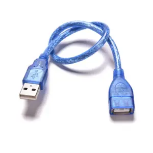 Blue USB 2.0 Extension Cable 30cm
