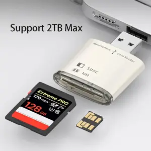 Premium USB 3.0 Dual Card Reader for SD/HD/MN 8 S92ad164b26d54641a6355281496ff0ae3