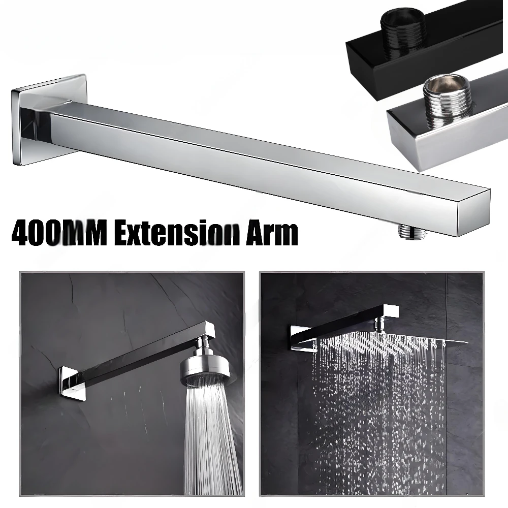 Modern Stainless Steel Shower Arm 30/40cm 2 Modern Stainless Steel Shower Arm 30/40cm - Image 2