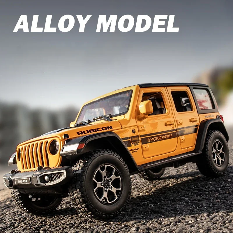 1:22 Scale Diecast Jeep Wrangler Rubicon Model 4 1:22 Scale Diecast Jeep Wrangler Rubicon Model - Image 4