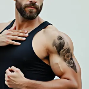 Realistic Black and Grey Temporary Tattoo Set 10 S93286e298729461789f8b7f5901d6f4ae