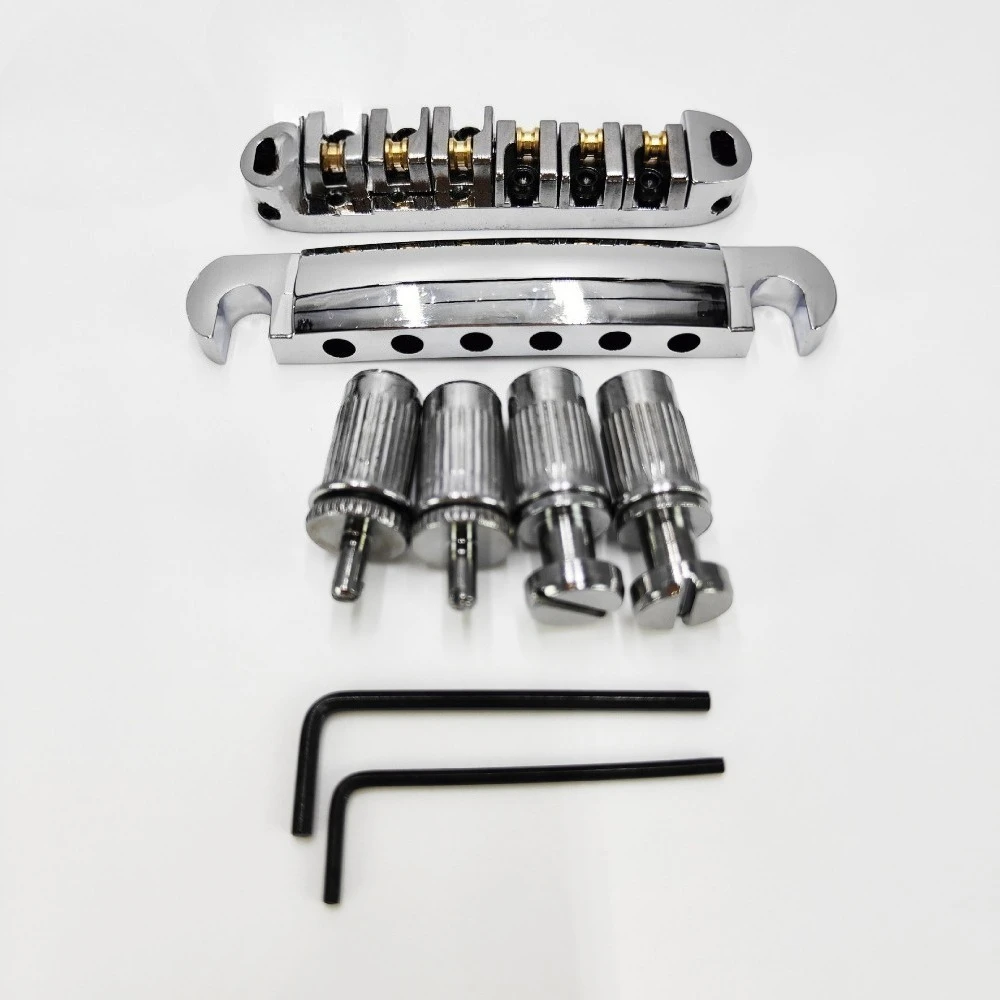 Electric Guitar Roller Bridge and Tailpiece Set 4 Electric Guitar Roller Bridge and Tailpiece Set - Image 4