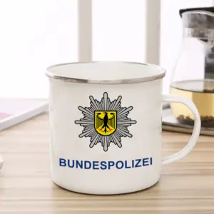 German Bundespolizei Enamel Mug 300ml