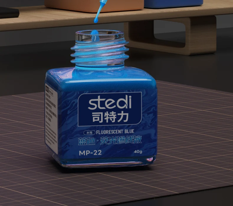 Vivid Fluorescent Panel Liner Paint 40g Set 5 Vivid Fluorescent Panel Liner Paint 40g Set - Image 5