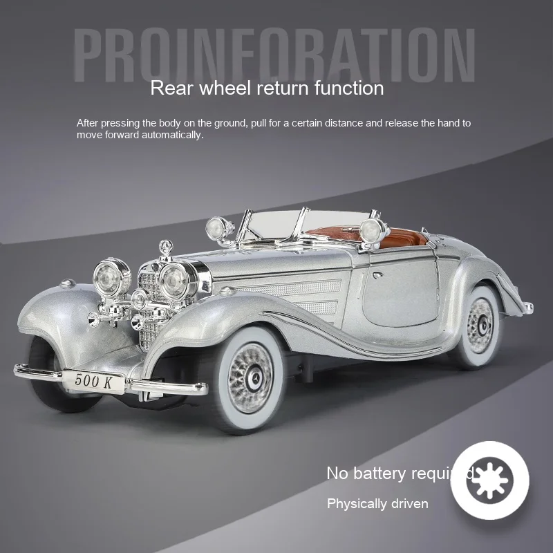 Vintage Benz 500K Diecast Model 1:24 Scale 3 Vintage Benz 500K Diecast Model 1:24 Scale - Image 3