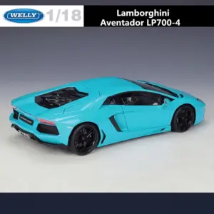 Blue Lamborghini Aventador LP700-4 Model 1:18 Scale 15 S93931b49307a4975accc76653de60354v
