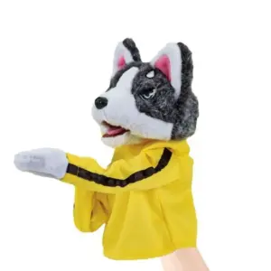 Plush Husky Hand Puppet with Vocal Features 16 S93d32e895da5488bacc768f27d3e49b5M