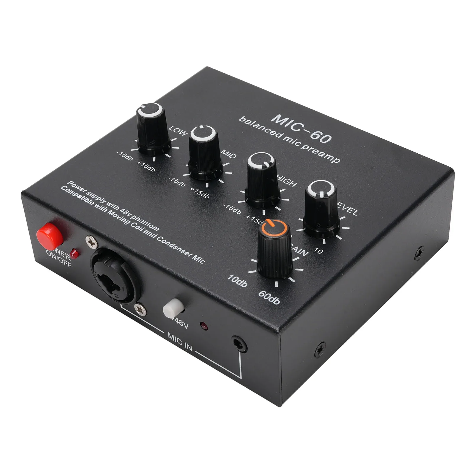 Professional Microphone Preamp with 60dB Gain 2 Professional Microphone Preamp with 60dB Gain - Image 2
