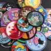 Vibrant Circular Wild Scenery Iron-On Patches