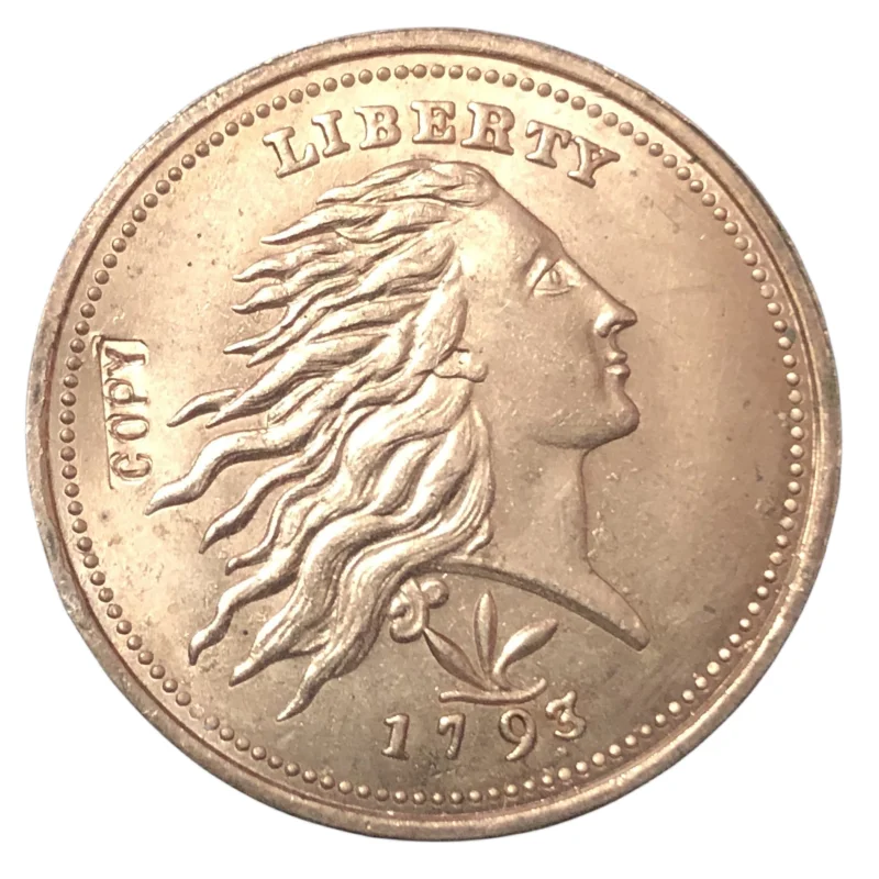Vintage 1793 Replica Coin with Antique Finish 1 Vintage 1793 Replica Coin with Antique Finish