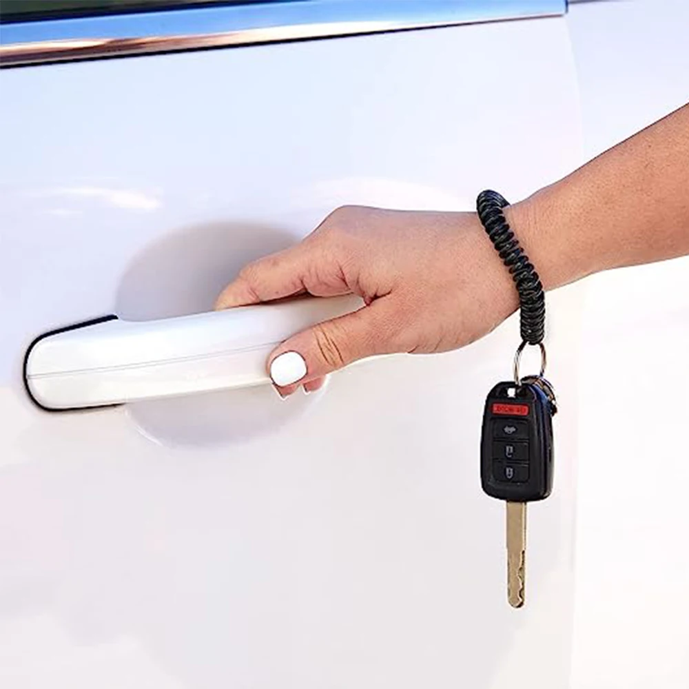 Colorful Spiral Plastic Wrist Coil Keychain Set of 10 3 Colorful Spiral Plastic Wrist Coil Keychain Set of 10 - Image 3