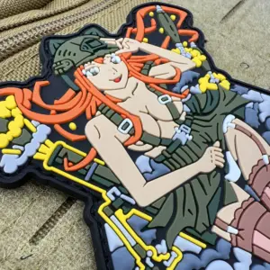 Colorful Tactical PVC Patch with Female Warrior 10 S9443dd7146f4488b867eddc8f3df665eO