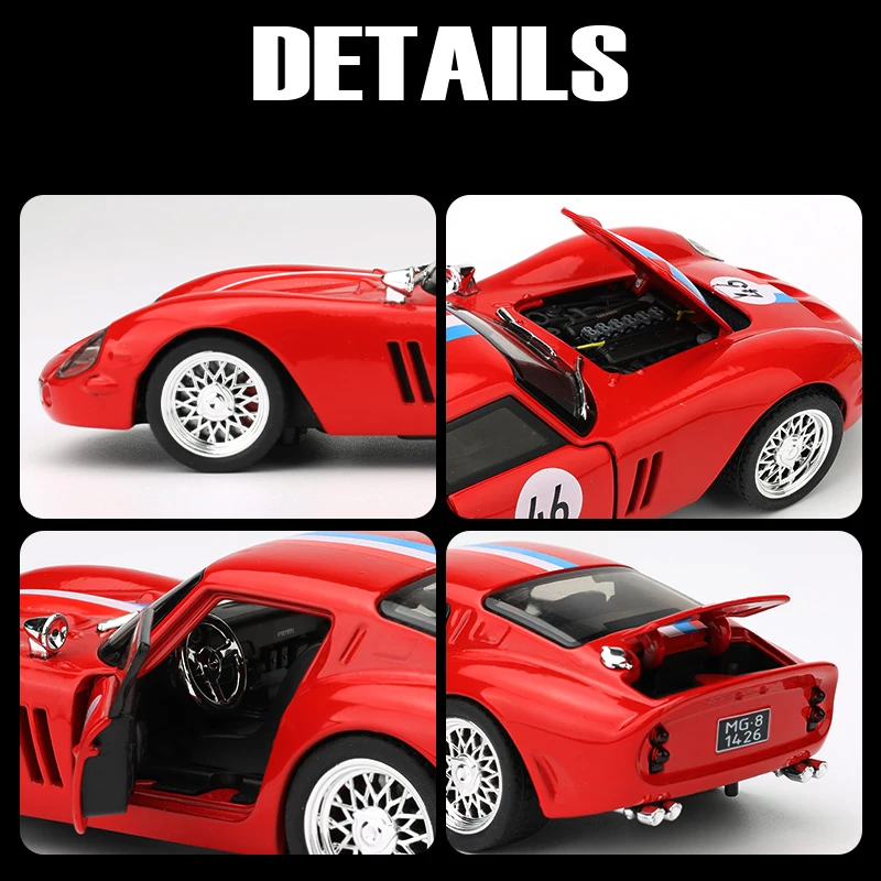 Red 1:32 Maisto Diecast Race Car 6 Red 1:32 Maisto Diecast Race Car - Image 6