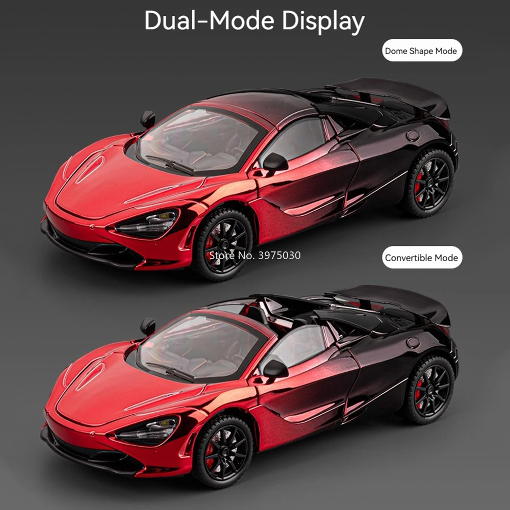 Red Alloy Diecast Sports Car Model 1:24 Scale 6 Red Alloy Diecast Sports Car Model 1:24 Scale - Image 6