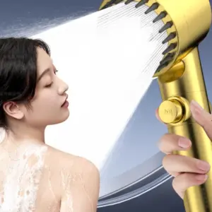 High-Pressure Gold Shower Head with Adjustable Modes 12 S94770dedd9c94beea2c5b76c1013136ff