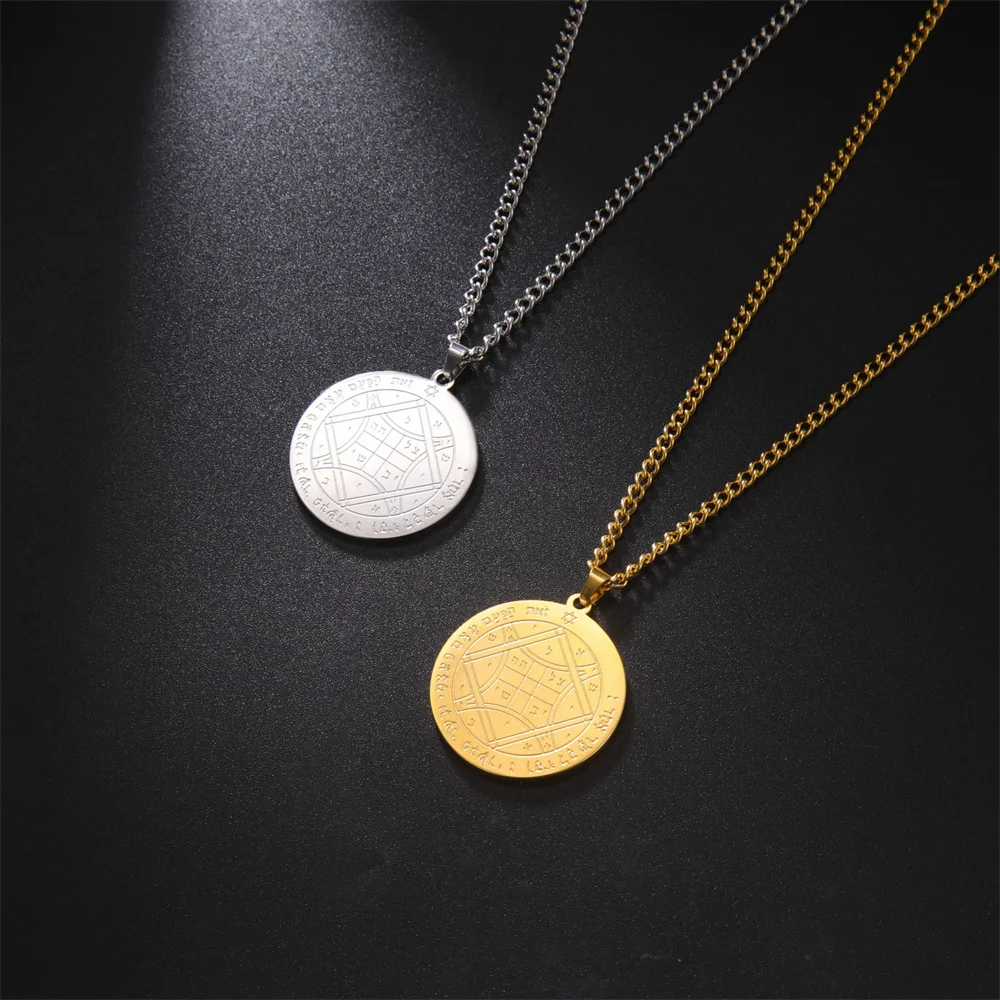 Stainless Steel Occult Pendant Necklace 4 Stainless Steel Occult Pendant Necklace - Image 4