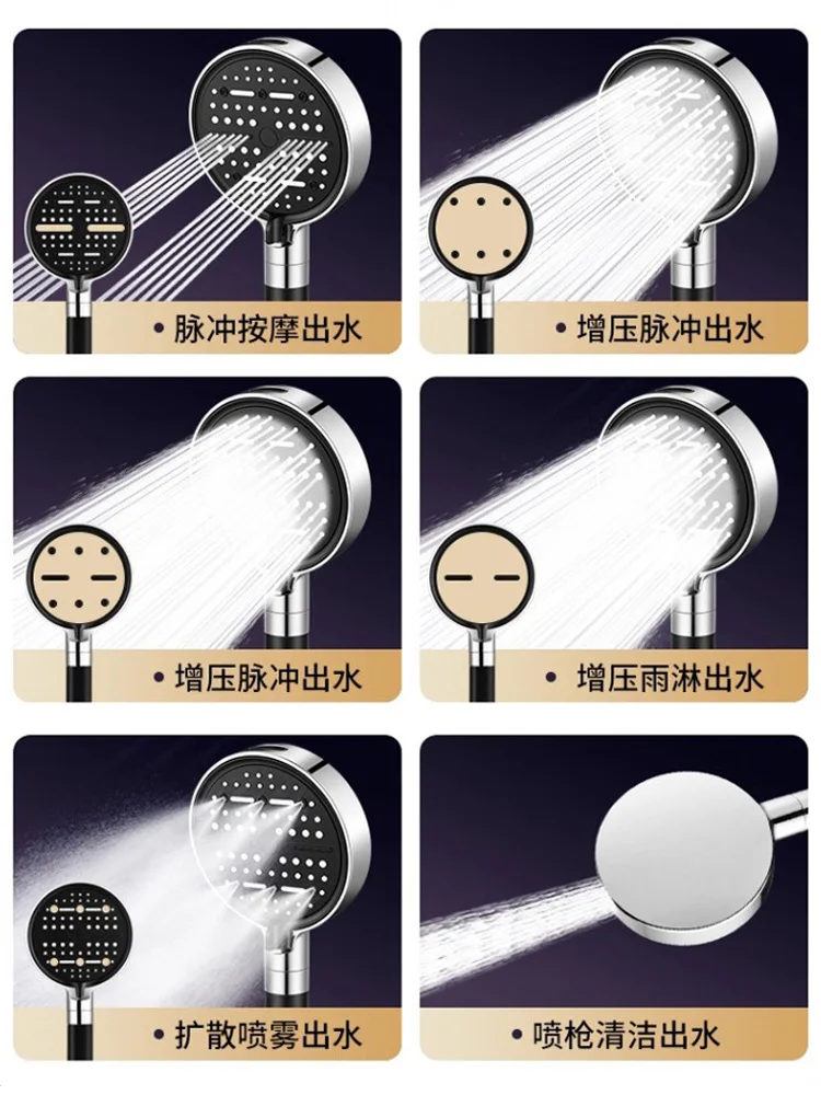 Modern Chrome Water-Saving Shower Head 2 Modern Chrome Water-Saving Shower Head - Image 2