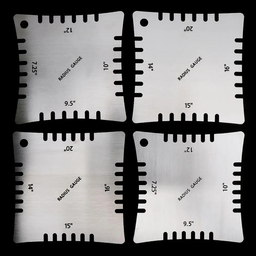 Stainless Steel Guitar Radius Gauge Set 3 Stainless Steel Guitar Radius Gauge Set - Image 3