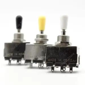 Chrome Box-Style 3-Way Guitar Switch Model 0603 11 S950858abc24a4e8cbcd68e3597f68be1v