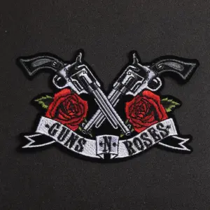 Punk-Style Rose Patches Set of 5