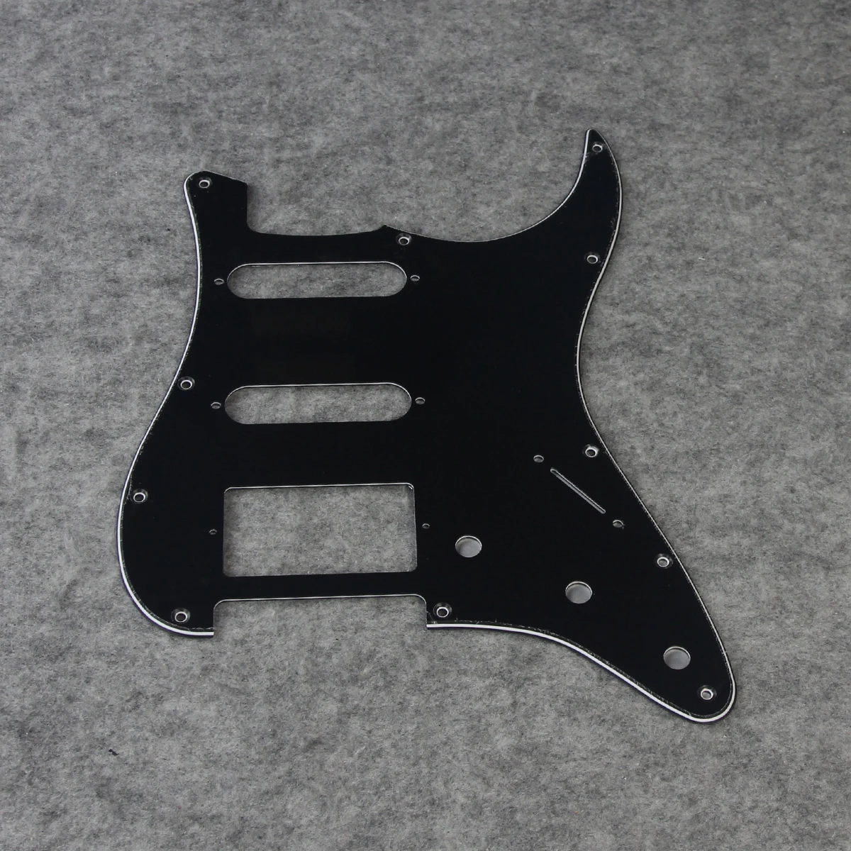 Black 3-Ply PVC Pickguard for Stratocaster 2 Black 3-Ply PVC Pickguard for Stratocaster - Image 2