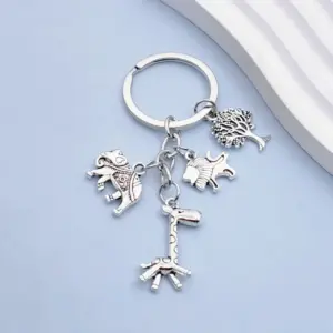Vintage Stainless Steel Keychain with Charms 11 S9547743545684849bf0e5aef7b6ba7a0F