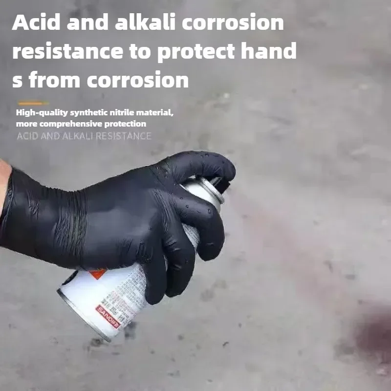 Black Nitrile Disposable Gloves 70-100g Pack 5 Black Nitrile Disposable Gloves 70-100g Pack - Image 5