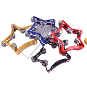 Colorful Five-Pointed Star Children's Tambourine