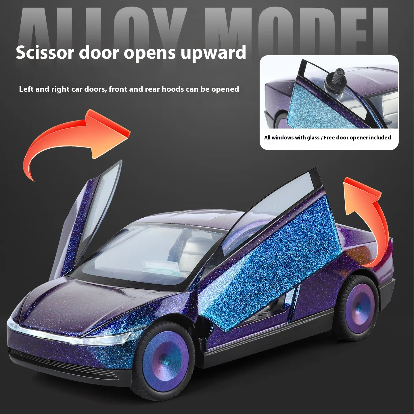 Gold Futuristic Robot Taxi Model 1:24 Scale 3 Gold Futuristic Robot Taxi Model 1:24 Scale - Image 3