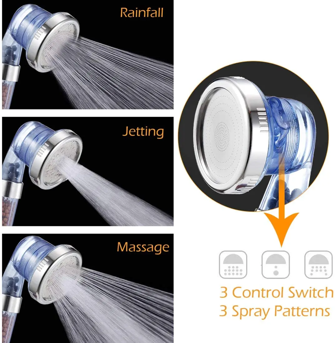 Modern 3-Mode Filtered Shower Head 2 Modern 3-Mode Filtered Shower Head - Image 2