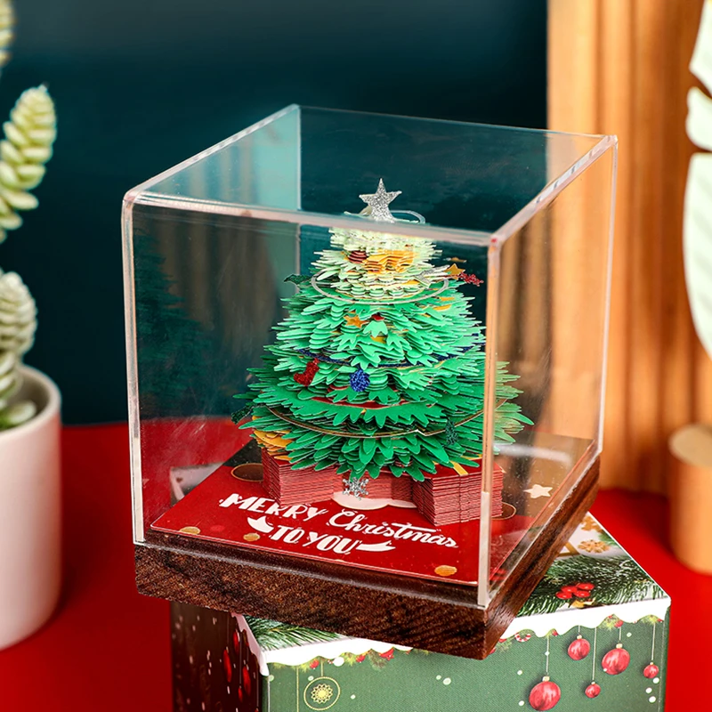 Festive 3D Christmas Tree Paper Model Calendar 3 Festive 3D Christmas Tree Paper Model Calendar - Image 3