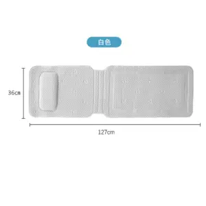 Extra-Long Anti-Slip Bathtub Shower Mat with Pillow 15 S9636f242fa7c481f963e67ceb5c22eb2m 2