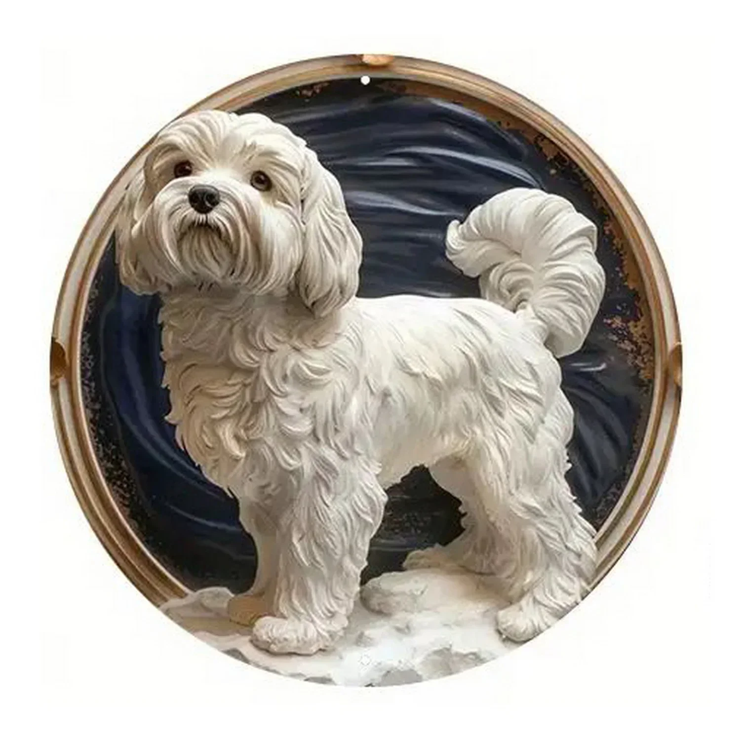 Shih Tzu Art Tin Sign - 20cm Decorative Metal Sign 3 Shih Tzu Art Tin Sign - 20cm Decorative Metal Sign - Image 3